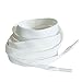 BupiMufi 12mm Breite Schnürsenkel Flache Schuhbänder Polyester Flachsenkel 140CM Weiss 140 cm günstig Kaufen-BupiMufi 12mm Breite Schnürsenkel Flache Schuhbänder Polyester Flachsenkel 140CM Weiss