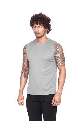 Image of Big Button Mens Quick Dry Sports Cut Sleeves Sports Tshirts Tank Top