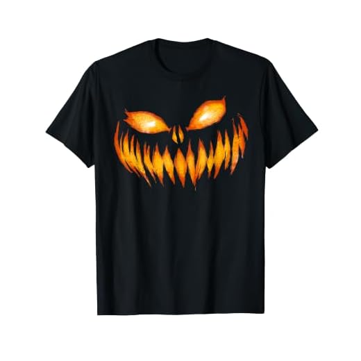 Jack O Lantern Scary Carved Pumpkin Face Halloween Costume T-Shirt