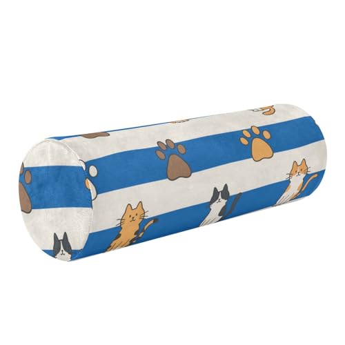 Almohada cilíndrica espuma viscoelástica para cuello