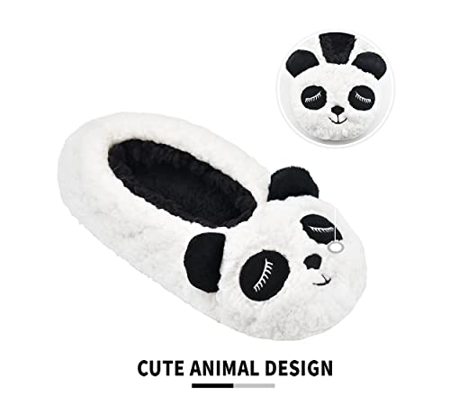 Panda Bros Womens Animal Thick & Warm Slipper Socks With Non Slip Grippers On Bottoms, Character House Shoes, Novelty Slippers for Ladies3