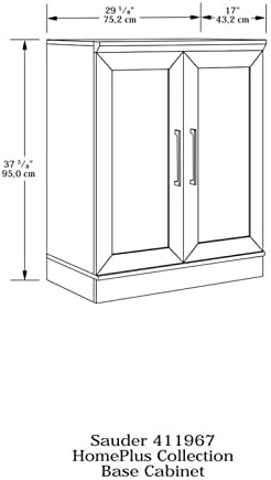 Sauder Homeplus Base Cabinet, Sienna Oak Finish