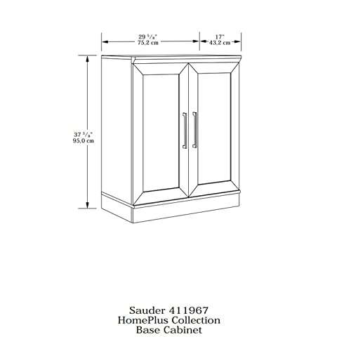 Sauder Homeplus Base Cabinet, Sienna Oak Finish #TOP2