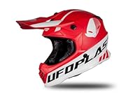 UFO PLAST Unisex – Erwachsene He191#l Helm, Rot matt, L