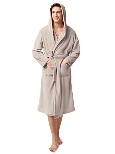 SIORO Peignoir en polaire pour homme super doux Cover