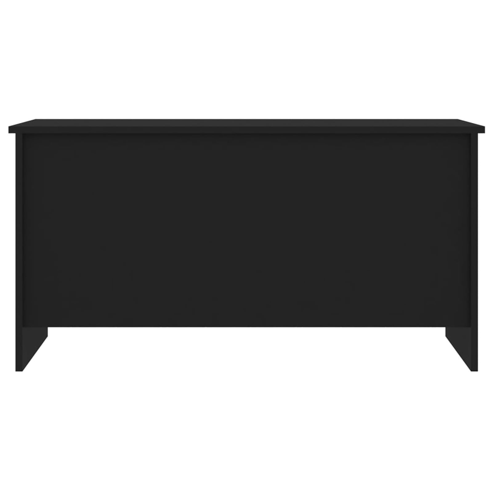 Homgoday Tavolino da caffè nero, 102 x 55,5 x 52,5 cm, in legno ingegnerizzato, tavolino da tè per soggiorno, sala d'accoglienza degli ospiti, camera da letto e mobili da ufficio