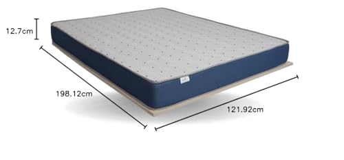 Image of Double Size Mattress | Dual Comfort Mattress | Firm and Soft | Premium Knitted Viscose Fabric | 10 Years Warranty | 78x48x5 Inches