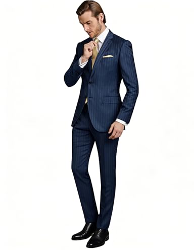 Veste de costume homme rayée pour silhouette élancée et élégante