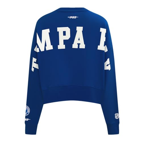 Pro Standard Womens NHL Tampa Bay Lightning Wingspan Crewneck Sweatshirt Dodger Blue