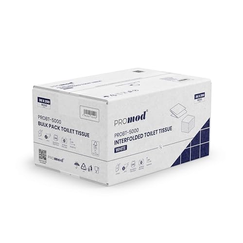 Papel higienico entrelazado PROmod premium de 2 capas tacto suave 9000 hojas