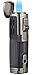 TOMOLO Cigar Lighter Triple Jet Flame Torch Lighter Refillable Butane Lighter with Cigar Punch, 2 Pack, Charcoal