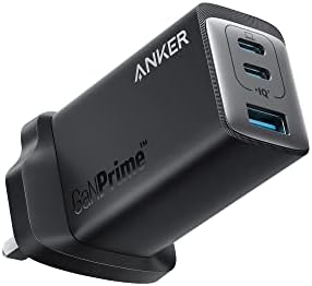 USB C Plug, Anker USB C Charger, Anker 735 Charger GaNPrime 65W, PPS 3-Port Fast Wall Charger for MacBook Pro/Air, iPad Pro, Galaxy S22/S21, Dell XPS 13, Note 20/10+, iPhone 13/Pro, and More