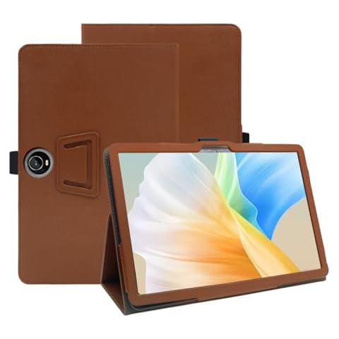 INSOLKIDON Compatible with COLORROOM C5 JPSB 11-INCH Tablet case, Full Coverage Ultra Slim PU Leather Cover Case Folding Stand Cover Protective Tablet Cover with Hand Strap Magnet (Brown) Cover