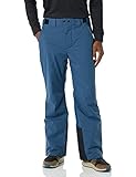 Amazon Essentials Men's Waterproof Insulated Ski Pant, Teal Blue, Color Block, Small