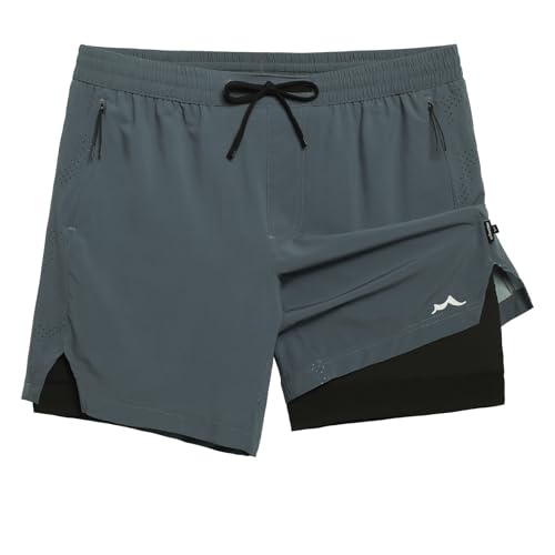 Image of maamgic Men's Athletic Running Shorts with Liner Ultra Lightweight Workout Shorts 5 inch / 7 inch