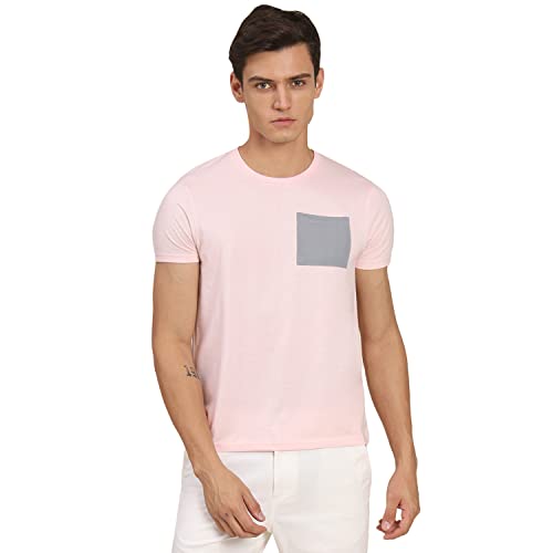 Image of Dennis Lingo Men's Slim Fit Pink T-Shirt