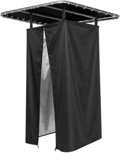 Tienda de privacidad portátil para bote - Cortina de privacidad instantánea para cambiar ropa, inodoro portátil, ducha, impermeable y resistente a rayos UV, se ajusta bajo toldo Bimini (30" L x 27" W x 72" H)