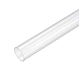 ► CARACTERÍSTICA- Tubería rígida transparente de 1,18 pulgadas de diámetro interno x 1,26 pulgadas de diámetro exterior, 0,5 M / 1,64 pies de longitud, ampliamente utilizada en alambres, cables, juguetes, Toolses, tuberías de agua potable, cubiertas de cables, etc.