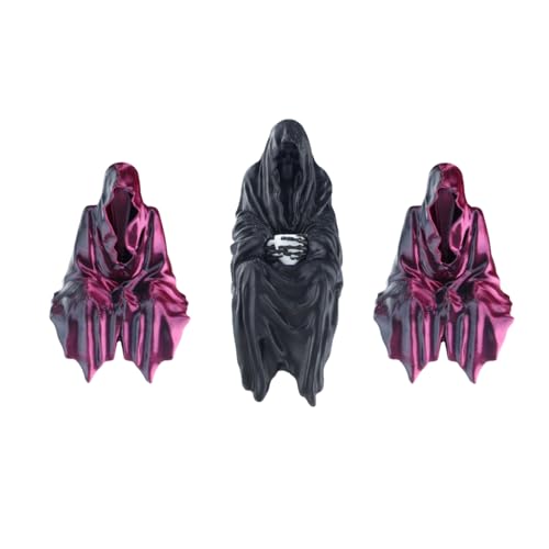 3 Pack Estatua Decorativa Gótica Halloween Sentada