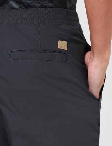 Image of Allen Solly Men's Regular Mid‑Rise Casual Pants | Cotton‑Blend Fabric | Solid Parachute Pants | Stylish & Comfortable Fit