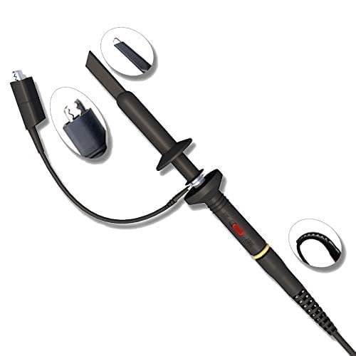 Image of Universal Oscilloscope Probe with Accessories Kit 200MHz Oscilloscope Clip Probes with BNC to Minigrabber Test Lead Kit (200Mhz 2PCS & 100Mhz 2PCS with 8PCS BNC Test Leads)