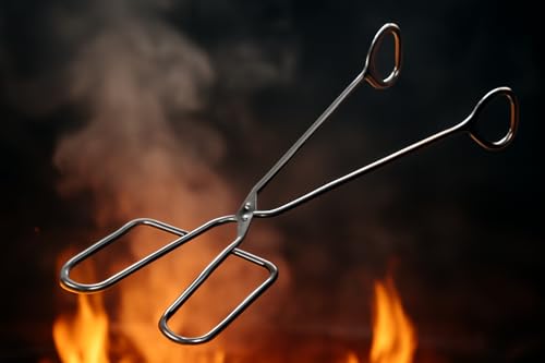 Grillzange Edelstahl 31 cm – BBQ Grillzange rostfrei, robust & hitzebeständig für Grill, Küche, Camping – Profi-Zange für Fleisch, Gemüse & Wurst – präzises Wenden, langlebiges Grillzubehör