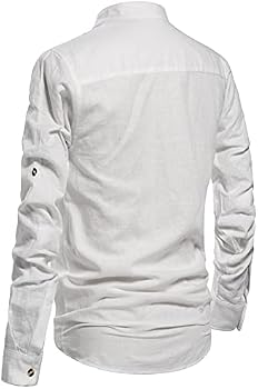 NITAGUT Men Henley Neck Long Sleeve 