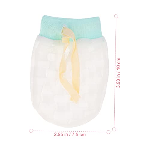 KESYOO 2 Pairs of Adjustable Ice Silk Baby Gloves Anti-Scratch Mittens for Newborns Breathable Toddler Gloves Drawstring Suitable for Daily Use 0-6 Months3