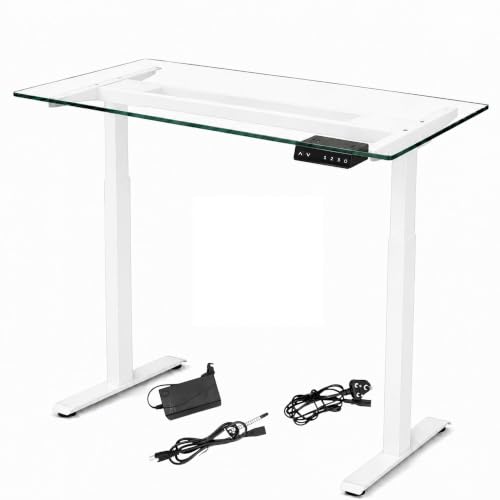 Dual Motor Electric Height Adjustable Desk Frame, Fits Table Tops...