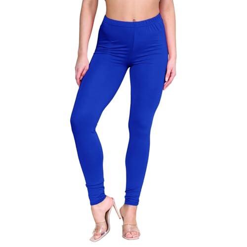 Legging de sport pour femme long en tissu uni stretch