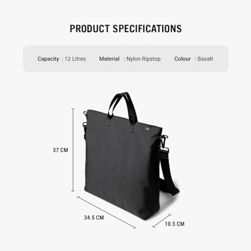 Image of DailyObjects Pivot Top Handle Tote Bag for Girls and Women|Fits 13 /14 inch Laptop /Macbook Pro /Air|Lightweight| Stylish Bag| For Office /Daily Use /Travel|Organisational Pocket|Ladies Shoulder Bag
