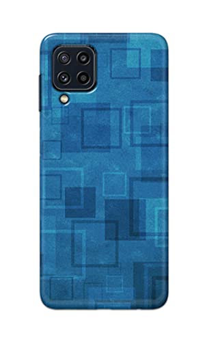 Image of Printed Hard Back Cover Case for Samsung Galaxy M32 4G | Samsung Galaxy M32 Prime Edition Back Cover (Plain Azure Blue) -702