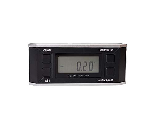 COLiJOLPRO360 Electronic Angle Finder Level Inclinometer High Precision Digital Large Display (Size : Without magnets)