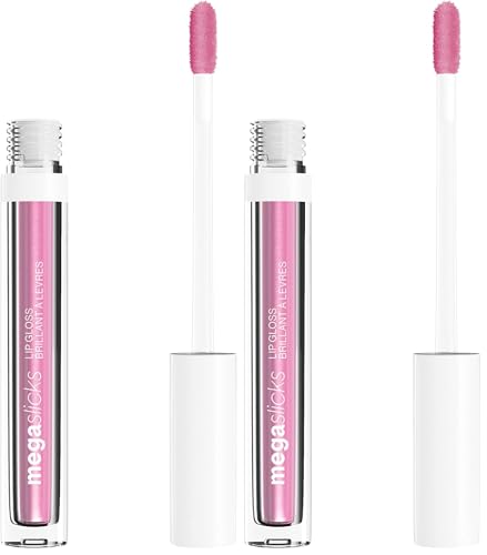 Wet n Wild, Mega Slicks Lip Gloss, Extra Glänzender Lippenstift mit Heller und Strahlender Textur für Weiche, Volle, Gesunde Lippen, Formel mit Hyaluronsäure und Veganem Kollagen, Sinless
