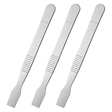 3Pcs Small Metal Scrapers Tool, Handy Non-Scratch Crevice Cleaning Tool Flathead Scraper Tools for Tight Spaces Multi-Purpose Label Scraper Perfect for Removing Oil Stains, Kitchen, Stains, Paint