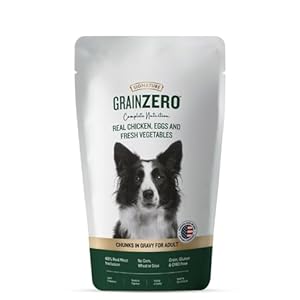 Signature Grain Zero Chicken Chunks in Gravy Wet Food for Adult & Senior Dogs – 150 gm (Pack of 5)