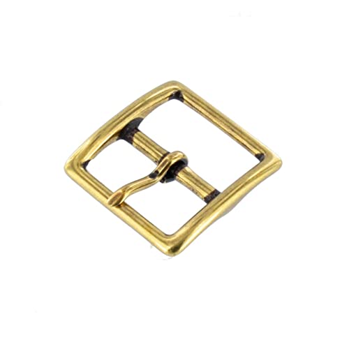 1097 1" Antique Brass, Center Bar Buckle, Solid Brass-Ll #TOP6