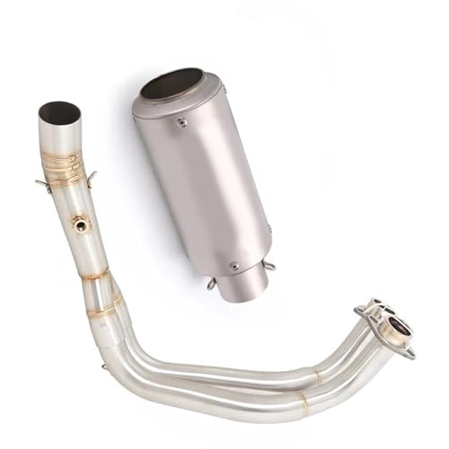 Escape para Yamaha FZ07 2022-2023: tubo de conexión intermedia y silenciador con DB Killer de 51mm
