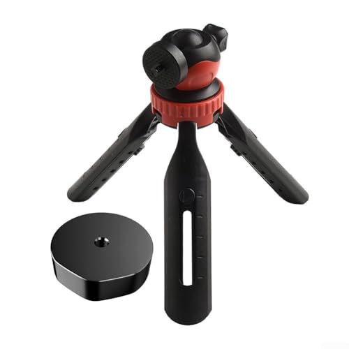 Trípode ajustable en altura para Starlink para mini antena, diseño portátil con picos de tierra (negro)