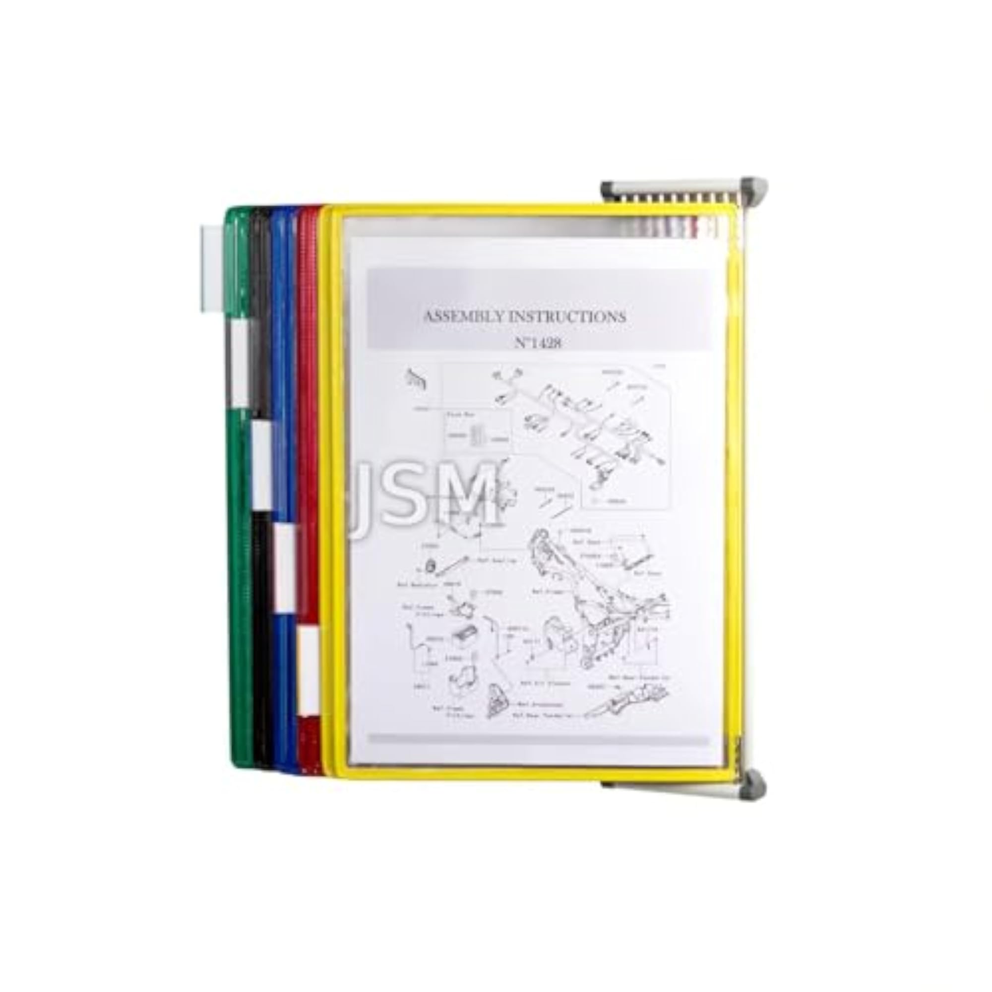 Wall Hanging File Organizer with 10 A4 Size Folders