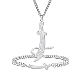 VASSAGO Zulfiqar Necklace and Bracelet for Women Men Stainless Steel Imam Ali Sword Necklace Islamic Arabic Bracelet Islam Muslim Jewelry