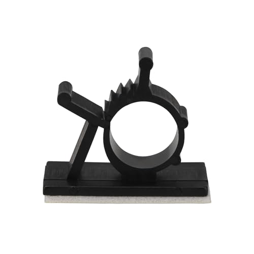 Clips adhésifs nylon pour câbles et passe-câble noir réglable 12-15 mm
