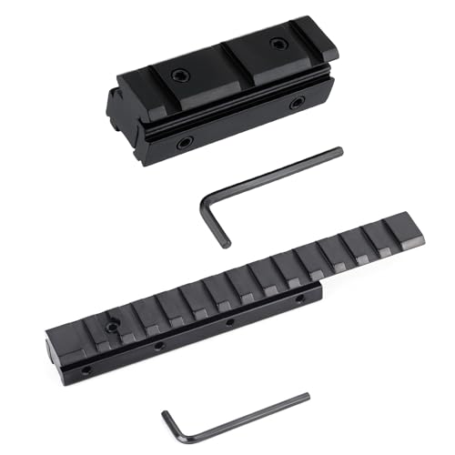 Adaptateur de rail Picatinny 11 mm vers 21 rehausseur de 11 mm ou 20 mm robuste
