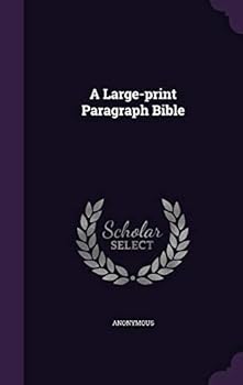 Hardcover A Large-print Paragraph Bible Book
