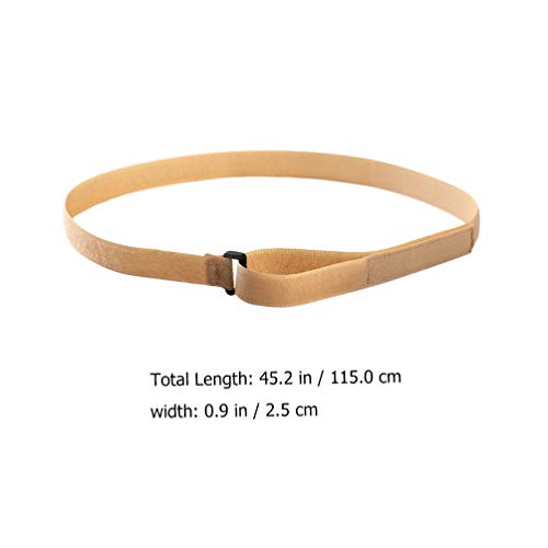 2 pares de tiras de amarração de nylon Besportble, tiras de amarração para acampamento (cáqui)