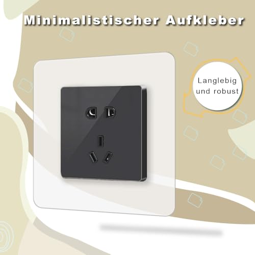 Voarge Pack of 6 Light Switch Covers Protection for Wall Light Switch Protection Wallpaper Protector Suitable for Any Switch Range - Image 2