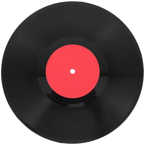 Cabilock Dischi vuoti in vinile decorazione da parete grande 30 5 cm anni 1950 anni rock and-roll musica decorazione per feste finte in vinile vuoto retro