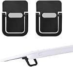 2pcs Mini Portable Laptop Stand, Zinc Alliy pliable Clavier de clavier de ordinateur portable Riser auto-adhésif Kickstand Invisible Computer Notebook Holder Lift for Desk Keyboards Support pour ordinateurs portables