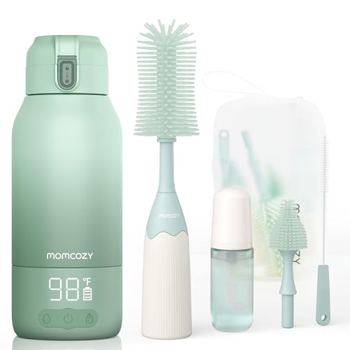 Image of Momcozy Bottle Brush Kit & Momcozy Portable Milk Warmer for Travel