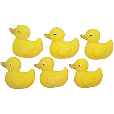 6 Large Edible Ducks Cake Decorations (Yellow) Cover